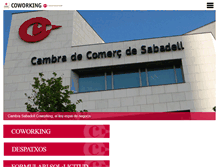 Tablet Screenshot of cambrasabadellcoworking.com